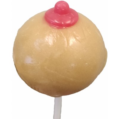 Lízátko ve tvaru prsa Boobie Pops jahoda – Zboží Mobilmania