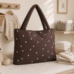Studio Noos Taška Mom Bag Puffy Brown Hearts – Zboží Dáma