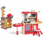 Smoby Set kuchyňka rostoucí s tekoucí vodou a mikrovlnkou Tefal Evolutive a pekárna s koláči Baguette&Croissant Bakery – Zboží Dáma