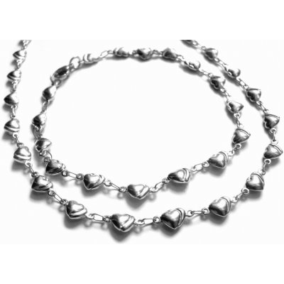 Steel Jewelry set řetízek a náramek jemný srdíčko z chirurgické oceli SET606017 – Hledejceny.cz