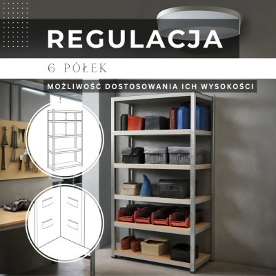 Springos Regál 225 x 110 x 50 cm HA5213 – Zboží Dáma