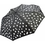 Kouzelné kapky deštník dámský skládací vystřelovací 3 černý – Zboží Dáma