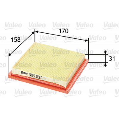 Vzduchový filtr VALEO 585097 – Hledejceny.cz