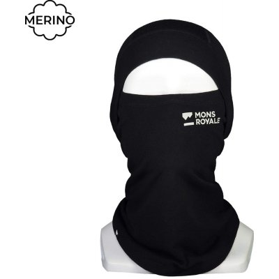 Merino kukla Mons Royale Olympus Balaclava black – Sleviste.cz