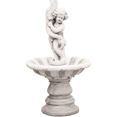 Zahradní socha z betonu Kašna, 100 x 57 x 57 cm – Zboží Dáma