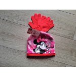 dětská čepice a rukavice Disney Minnie Mouse červená – Zboží Mobilmania