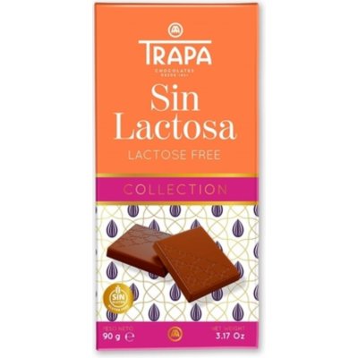 Trapa Mléčná čokoláda bez laktózy 90 g – Zboží Dáma