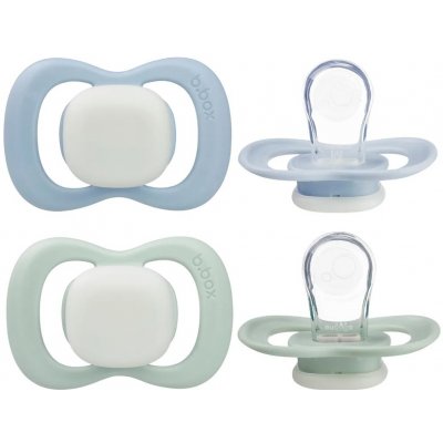 b.box dudlíky silikon Glow sky/sage 2ks – Zboží Mobilmania