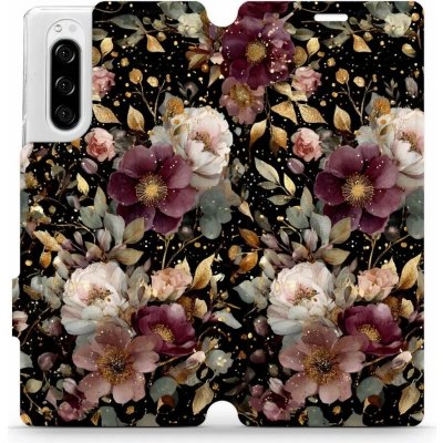 Mobiwear - Sony Xperia 5 - V169S Zlatavé kvítky – Sleviste.cz