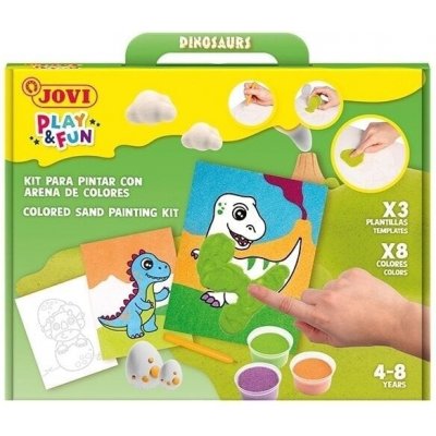 JOVI PLAY&FUN sada na malování pískem 12ks Monsters – Zboží Dáma