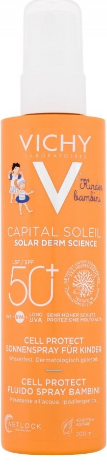 Vichy Capital Soleil Kids Cell Protect Water Fluid Spray SPF50+ 200 ml