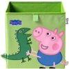 Box a koš na hračky Lifeney Úložný box Prasátko Tomík a Dinosaurus 30 x 30 x 30 cm