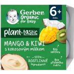 Gerber Organic Mango kiwi kokosové mléko 4 x 90 g​ – Zboží Dáma