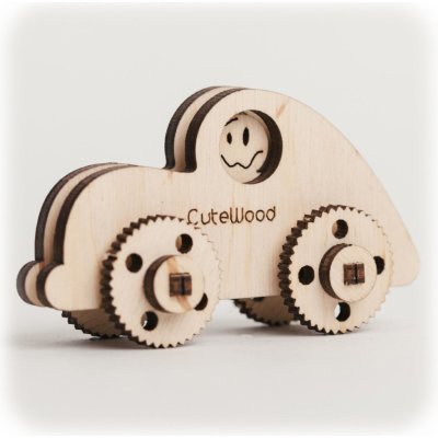 CuteWood Dřevěné 3D puzzle Auto – Zbozi.Blesk.cz