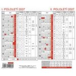 Plánovací karta 18cm x 15cm BKA0-27 2027 – Zboží Mobilmania