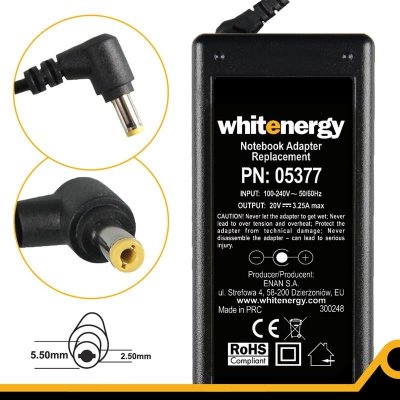 Whitenergy adaptér pro notebook 05377 65W - neoriginální – Zboží Živě
