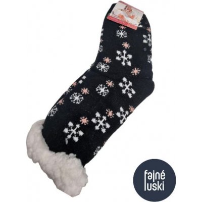 Teplé ponožky s kožíškem vánoční č.5 – Zboží Mobilmania