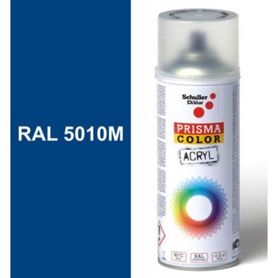 Schuller Eh'klar Prisma Color 91325 RAL 5010M Sprej modrý matný 400 ml, odstín barva enciánová modrá matná – Sleviste.cz