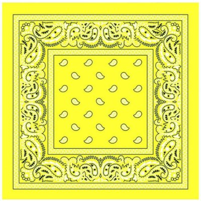 Šátek Woodrow Bandana žlutá světlá – Zboží Dáma