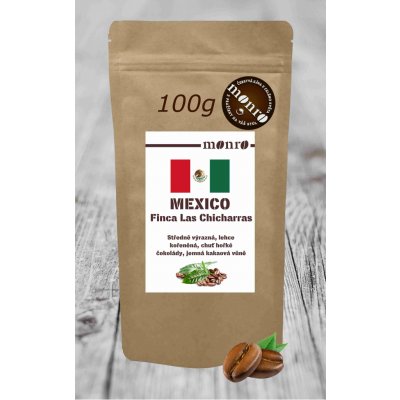 Monro MEXICO SHG EP FINCA LAS CHICHARRAS KÁVA 100% ARABIKA zrnková 0,1 kg – Hledejceny.cz