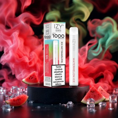 IZY VAPE IZY ONE+ Watermelon Ice 18 mg 1000 potáhnutí – Zboží Dáma
