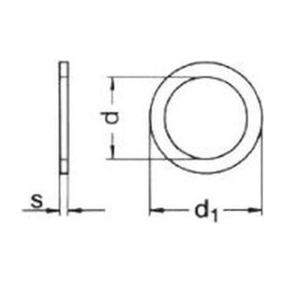 podložka 50x62x0.2 BEZ PÚ distanční (vymezovací) DIN 988 [1 ks] – Sleviste.cz