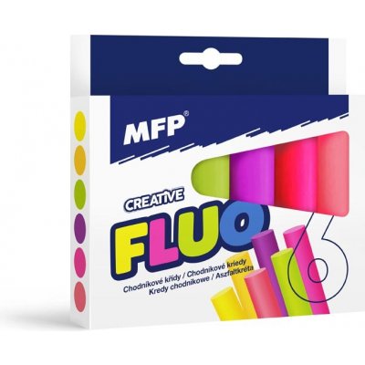 Dudlu Křídy chodníkové fluo kulaté 12 ks mix barev kyblík – Zboží Dáma