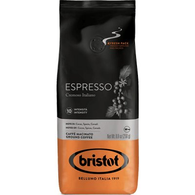 Bristot Espresso Cremoso Italiano mletá káva 250 g – Sleviste.cz