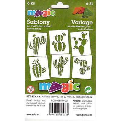 Papírové šablony sada I1 Kaktusy – Hledejceny.cz