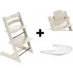 Stokke Set Tripp Trapp + dětský set2 + pultík Vanilla White – Sleviste.cz