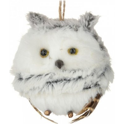 Sezónkovo Závěsná zimní sova s ušima 8 cm – Zboží Mobilmania