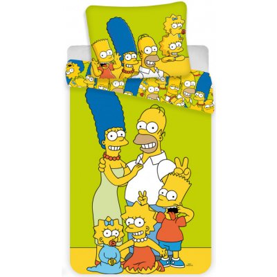 Jerry Fabrics povlečení The Simpsons green 140x200 70x90