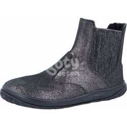 Jonap zimní kožené barefoot boty Igy černá devon