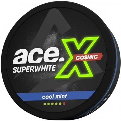 ACE X Cosmic Cool Mint 11,5 mg Slim 20 sáčků – Hledejceny.cz