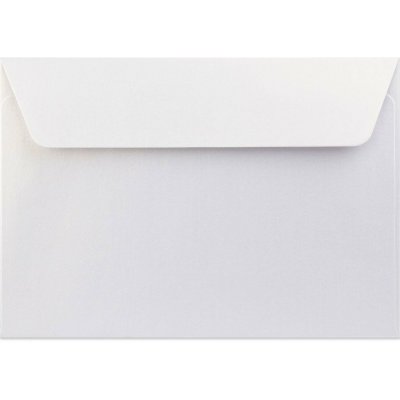 Perleťové obálky - 114 x 162 mm (C6) - Bílá