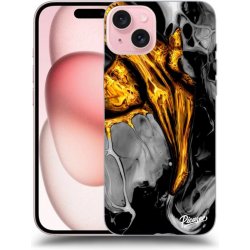 Pouzdro Picasee ULTIMATE CASE Apple iPhone 15 - Black Gold