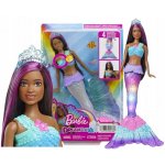 Barbie Blikající mořská panna brunetka – Zboží Mobilmania