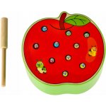 KIK Dřevěná magnetická hra Lovení červíků – Zboží Dáma