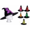 Dětský karnevalový kostým čarodějnický klobouk 44x38 cm MIX