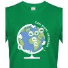 Pánské Tričko Bezvatriko cestovatelské tričko Jsem prostě světoběžník zelená