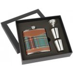 Placatka nerezová + pohárek sada Tartan – Zboží Dáma