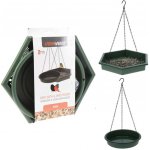 ProGarden Závěsné krmítko + napajedlo pro ptáky Duo 45 x 28 cm + 43 x 25 cm plast zelená – Hledejceny.cz