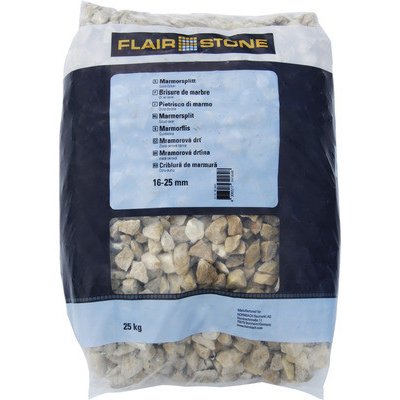 Kamenná drť Flairstone mramorová 16–25 mm zlatý okr balení 25 kg – Zboží Dáma
