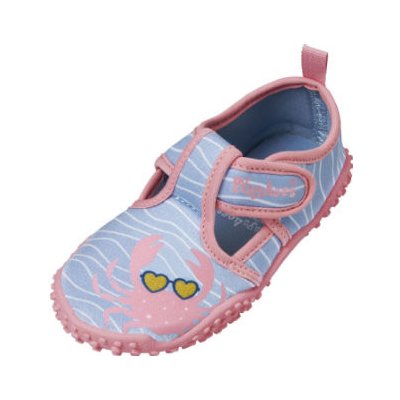 Playshoes Aqua boty s motivem kraba v barevném provedení modrá růžová