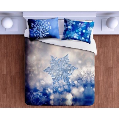 Gipetex Natural Dream 3D italské povlečení bavlna Ice Star-Ledová hvězda 140x220 70x90