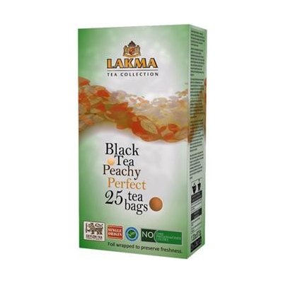 Lakma Black Tea Peachy Perfect 25 x 1,5 g – Hledejceny.cz