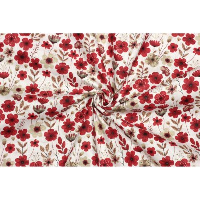 Bavlněné plátno - Vlčí mák – Hledejceny.cz