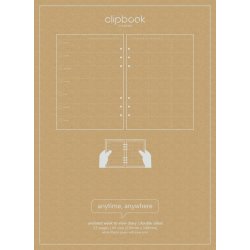 Filofax Nedatovaný týdenní kalendář náplň Clipbook A5