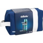 Gillette Mach 3 holicí strojek + náhradní hlavice 2 ks + Comfort gel na holení 200 ml + etue dárková sada – Zbozi.Blesk.cz