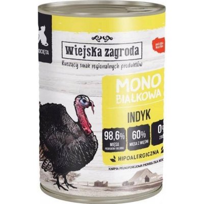 WIEJSKA ZAGRODA Cat Monoprotein Turkey 0,4 kg